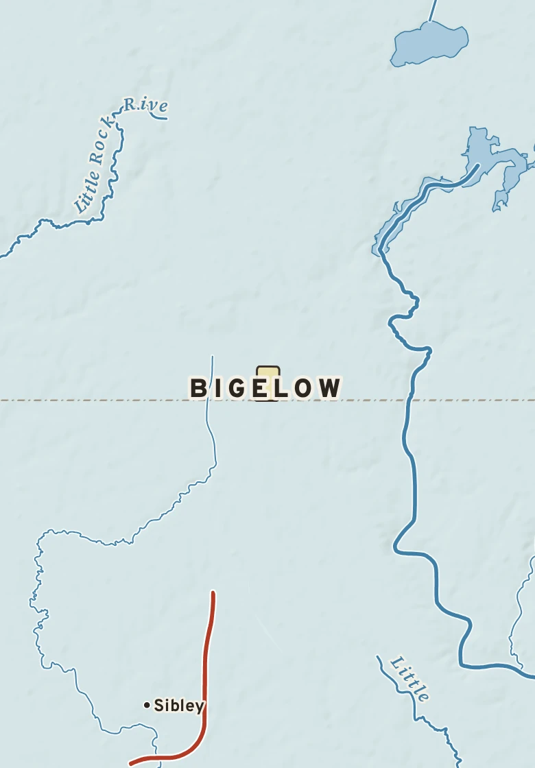 Atlas plate of Bigelow, Minnesota.