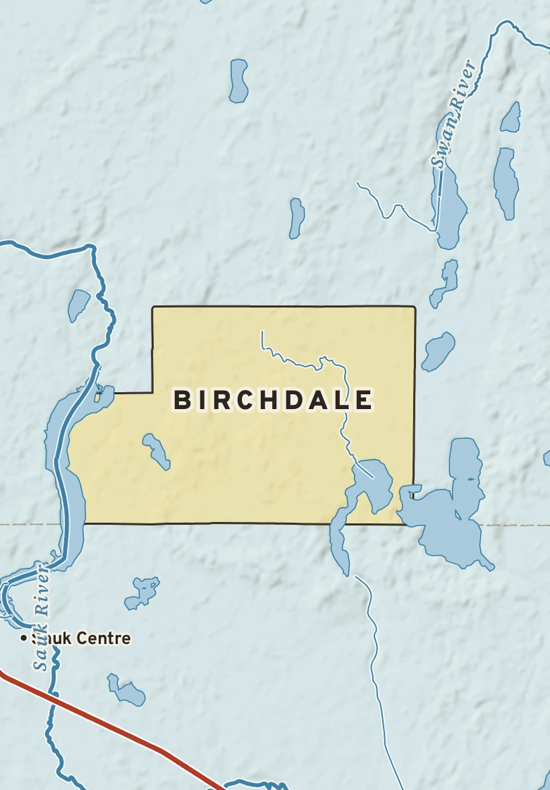 Atlas plate of Birchdale, Minnesota.
