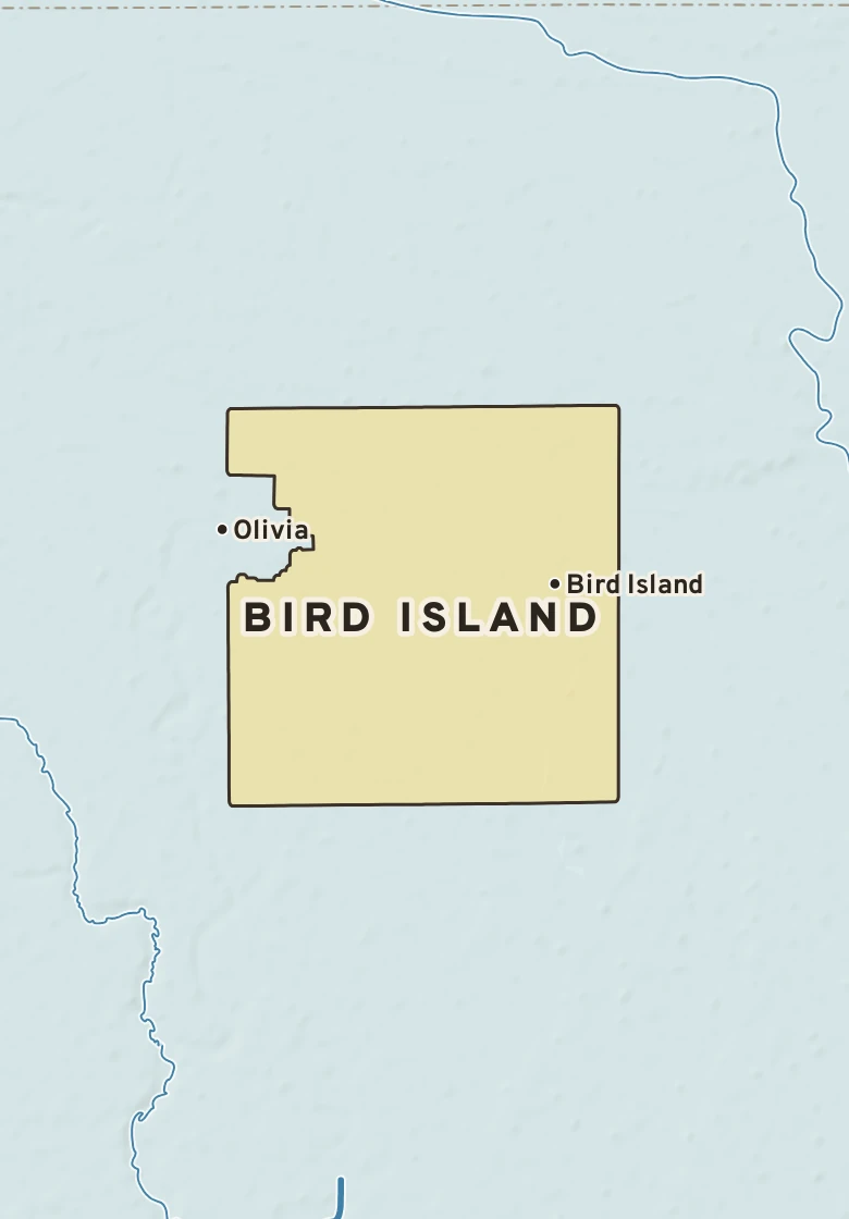 Atlas plate of Bird Island, Minnesota.