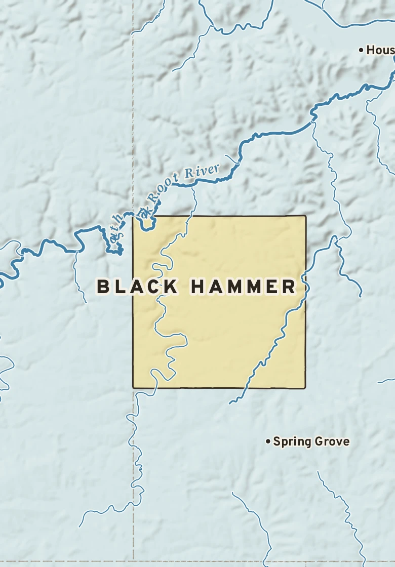 Atlas plate of Black Hammer, Minnesota.