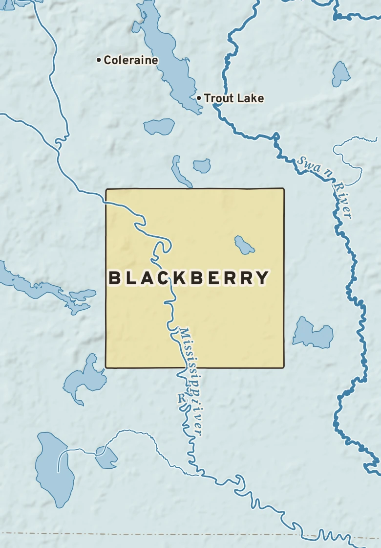 Atlas plate of Blackberry, Minnesota.