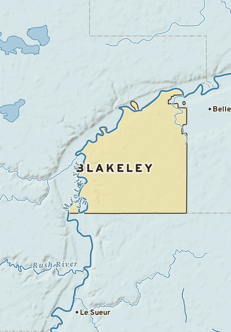 Atlas plate of Blakeley, Minnesota.