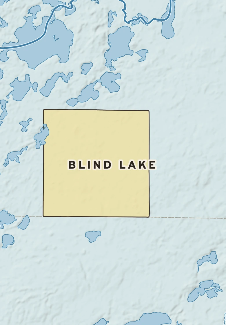 Atlas plate of Blind Lake, Minnesota.