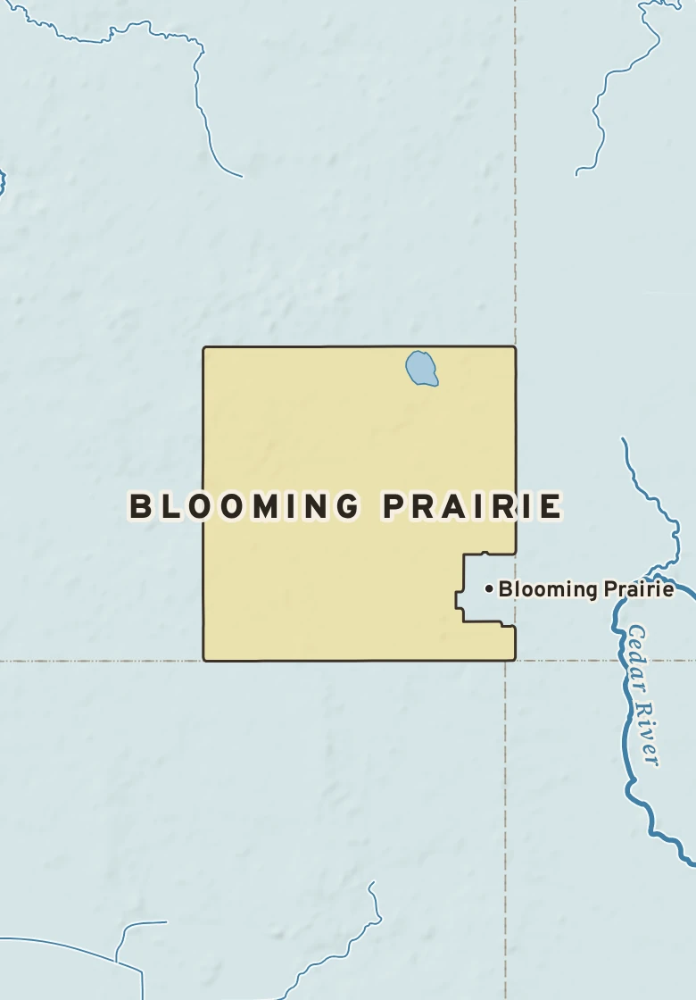 Atlas plate of Blooming Prairie, Minnesota.