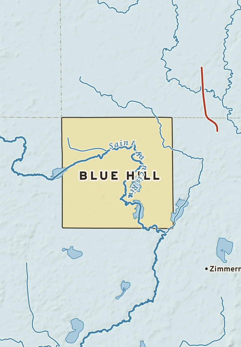 Atlas plate of Blue Hill, Minnesota.