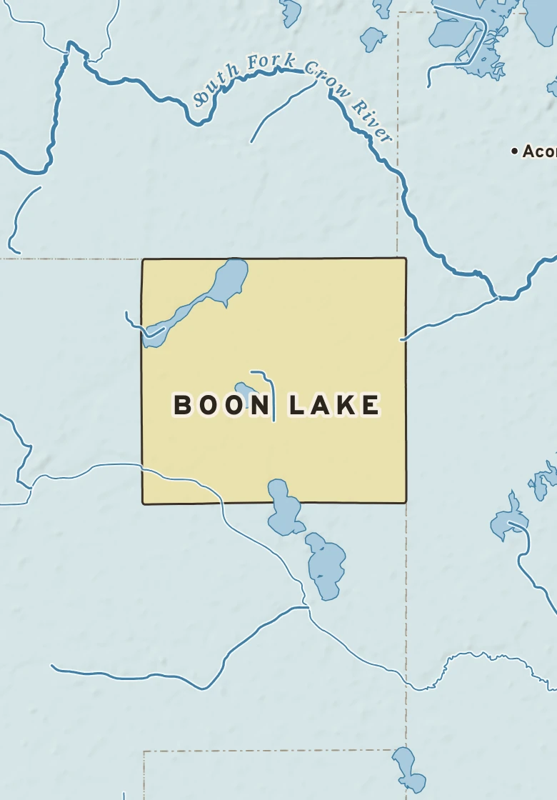 Atlas plate of Boon Lake, Minnesota.