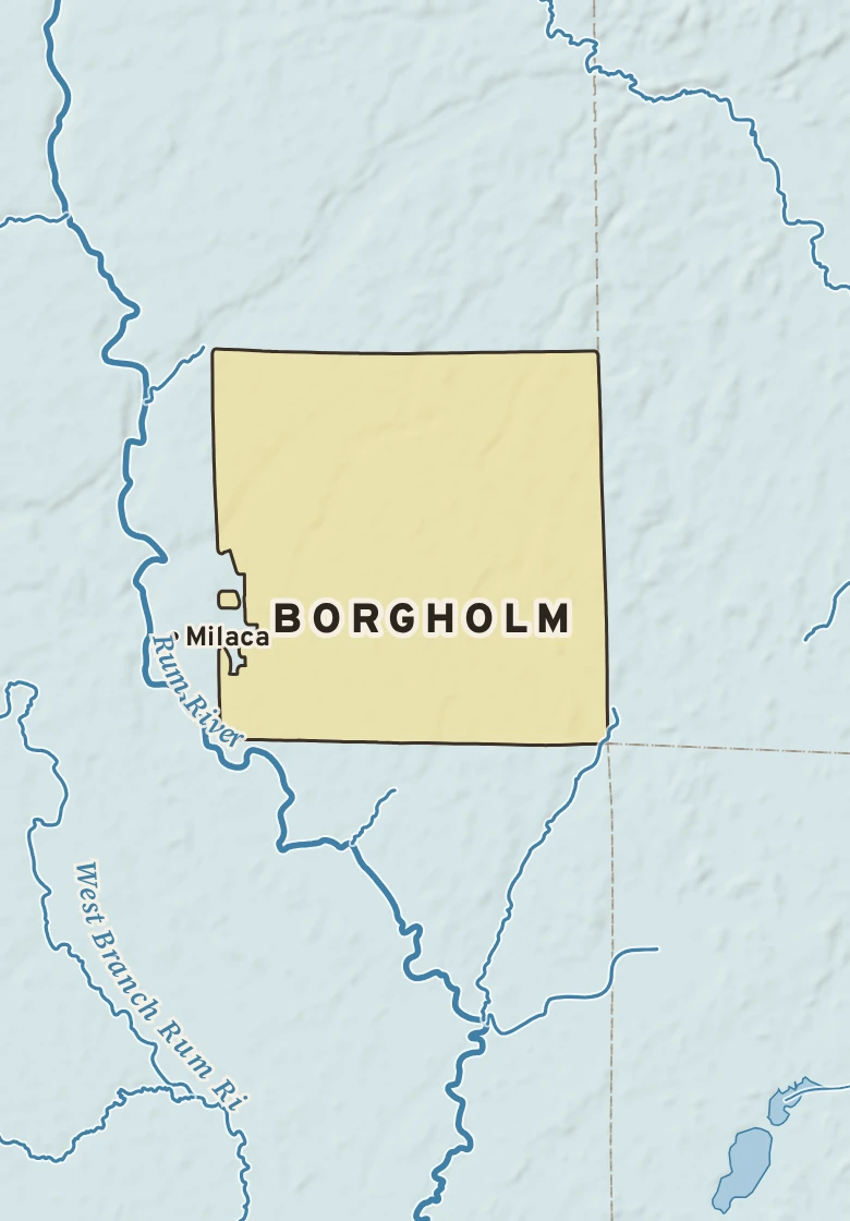 Atlas plate of Borgholm, Minnesota.