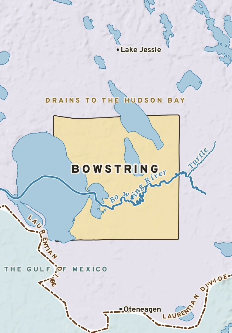 Atlas plate of Bowstring, Minnesota.