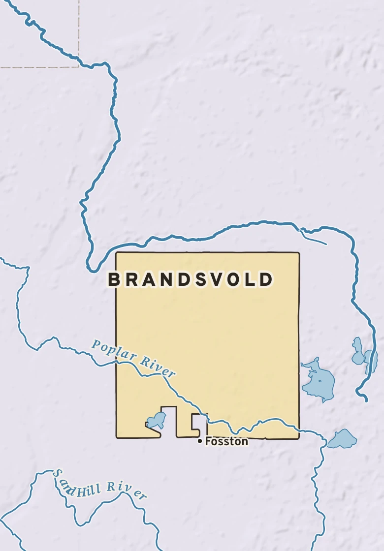 Atlas plate of Brandsvold, Minnesota.
