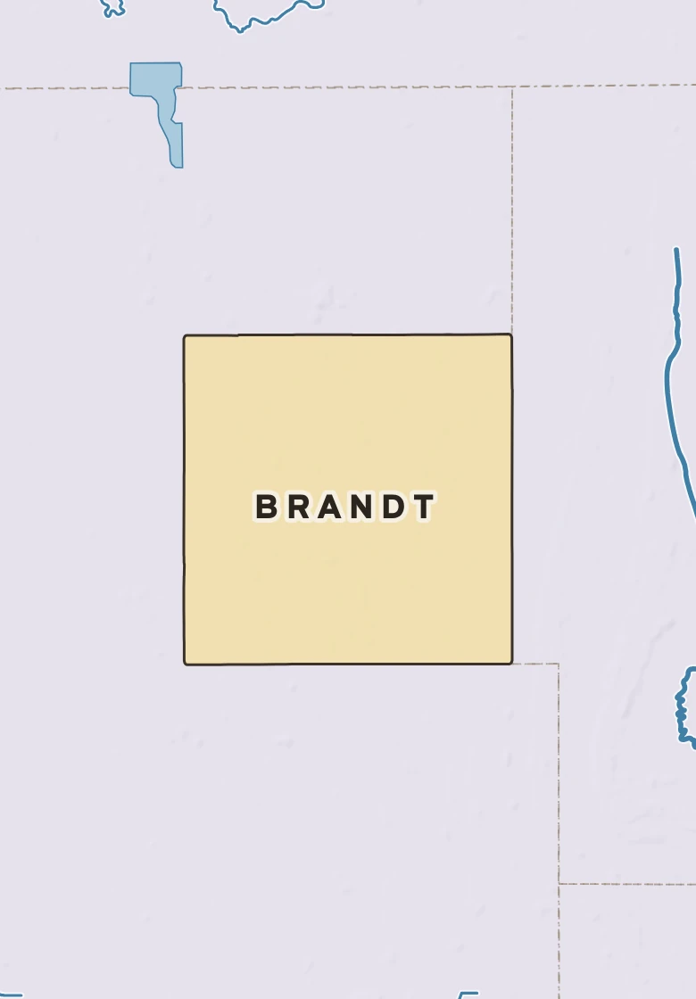 Atlas plate of Brandt, Minnesota.