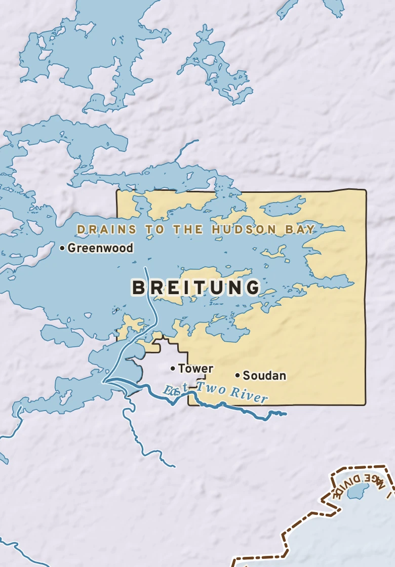 Atlas plate of Breitung, Minnesota.
