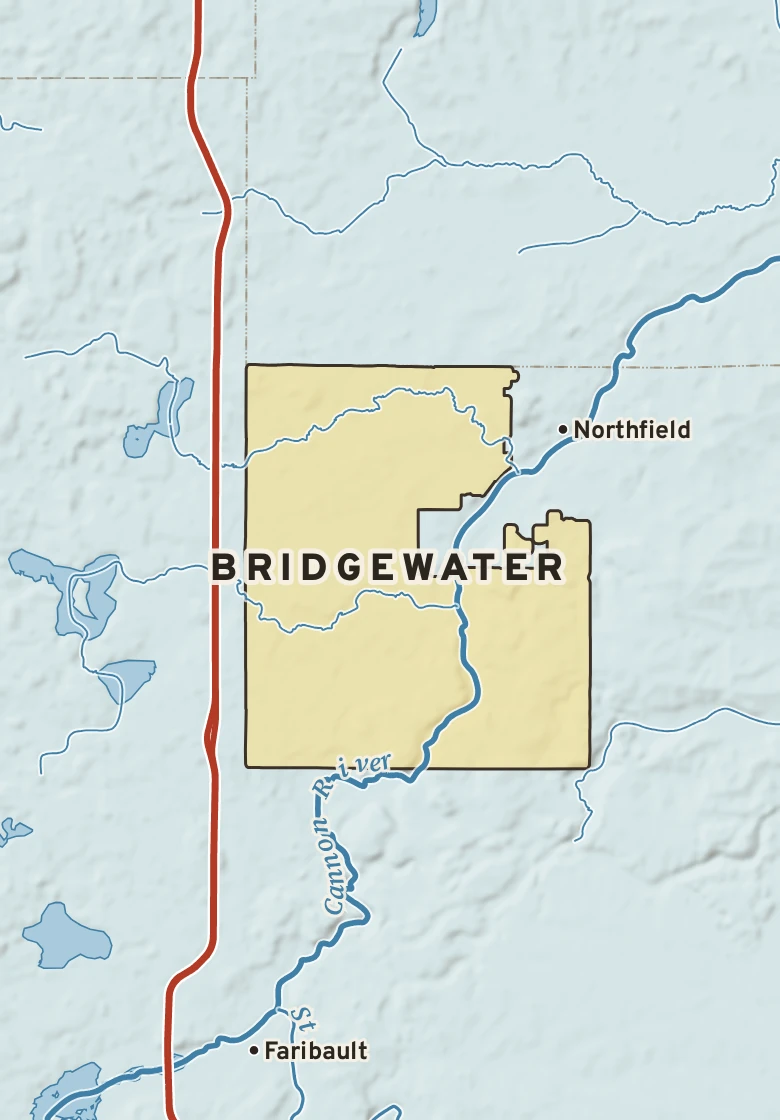 Atlas plate of Bridgewater, Minnesota.