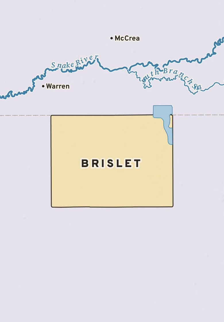Atlas plate of Brislet, Minnesota.