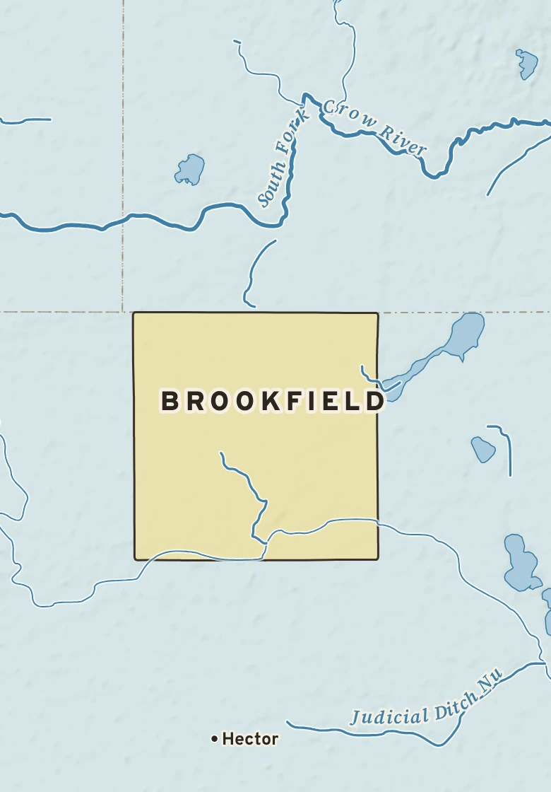 Atlas plate of Brookfield, Minnesota.