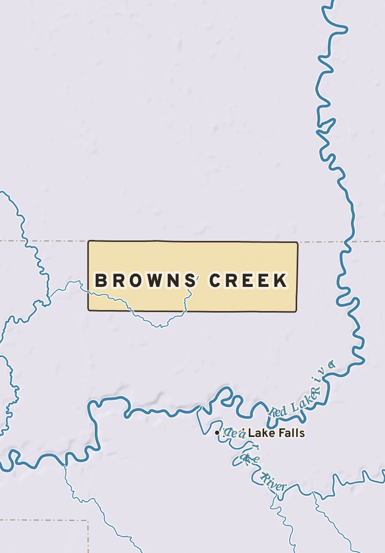 Atlas plate of Browns Creek, Minnesota.