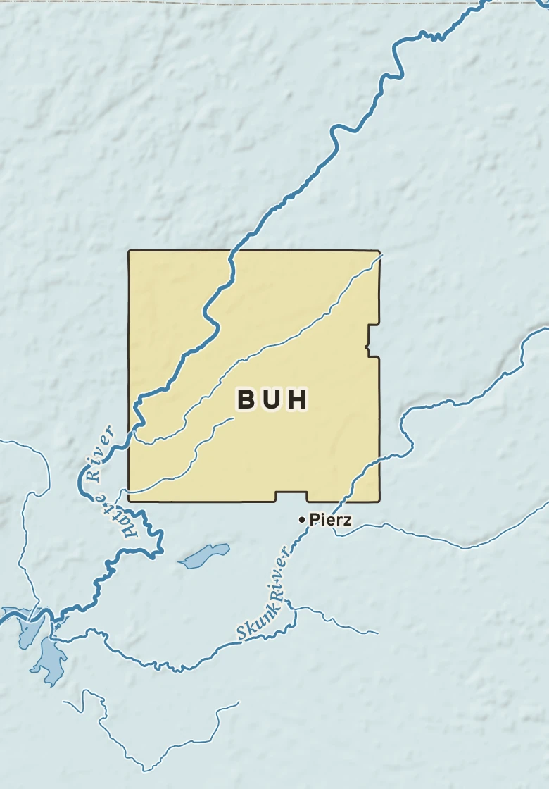 Atlas plate of Buh, Minnesota.