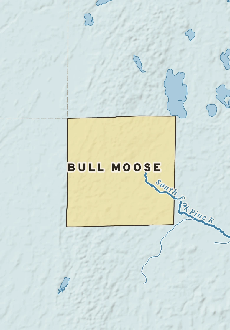 Atlas plate of Bull Moose, Minnesota.