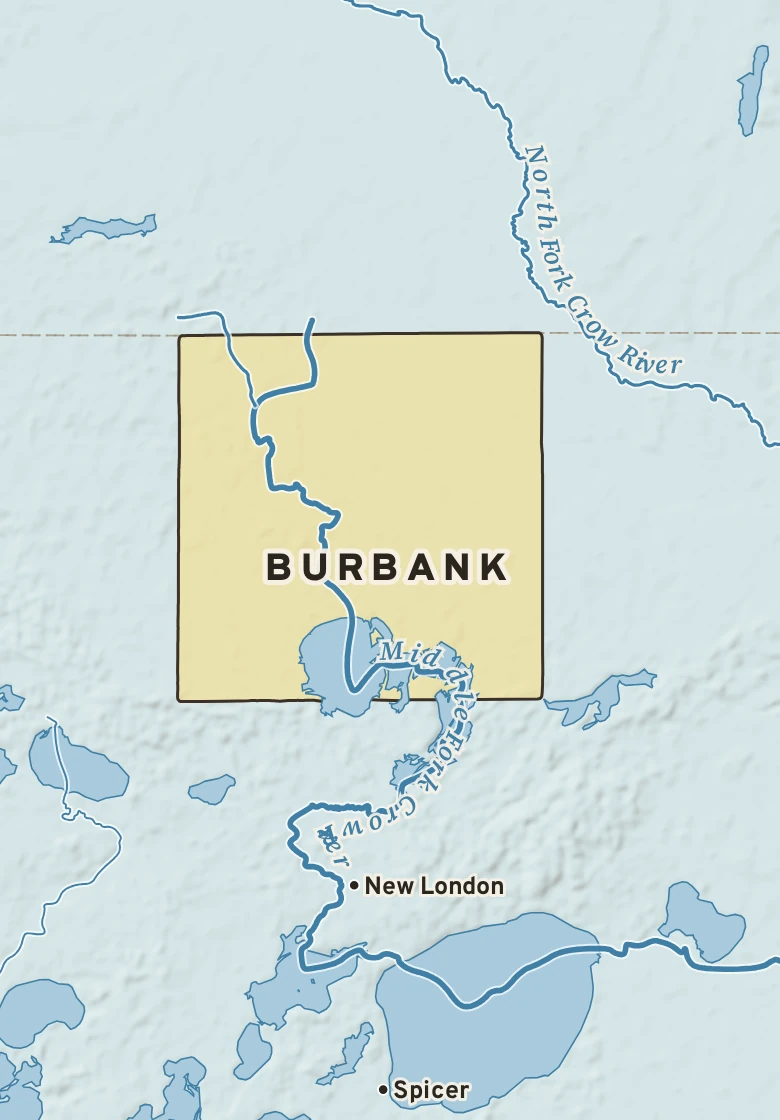 Atlas plate of Burbank, Minnesota.