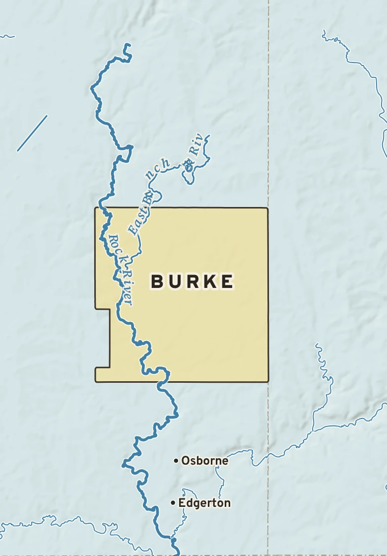 Atlas plate of Burke, Minnesota.