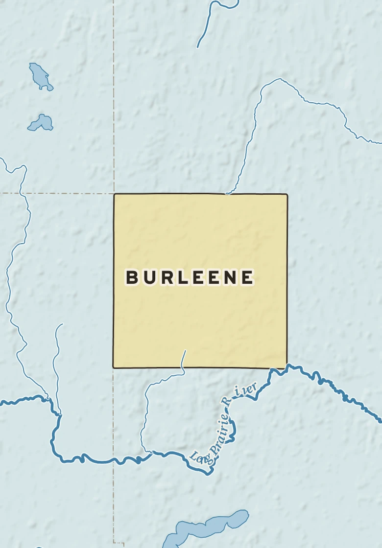 Atlas plate of Burleene, Minnesota.