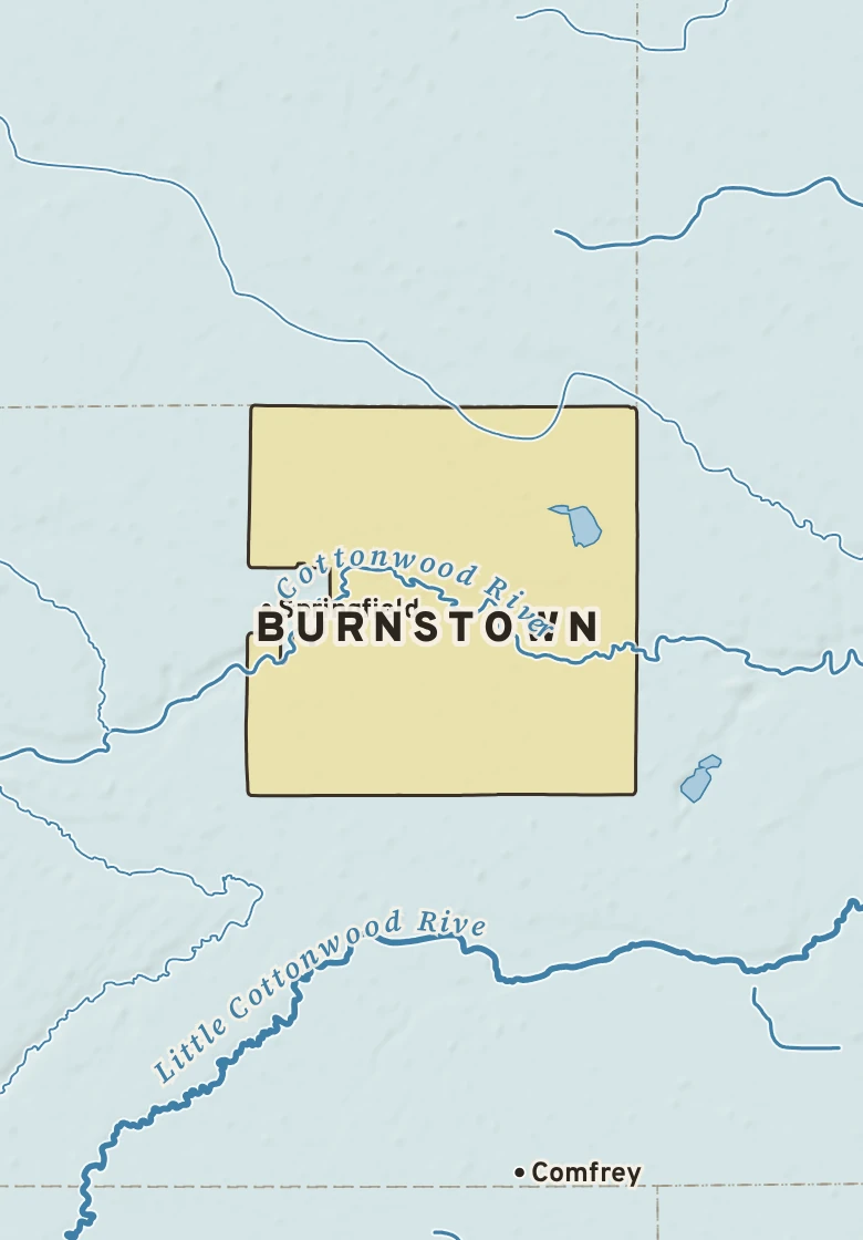 Atlas plate of Burnstown, Minnesota.