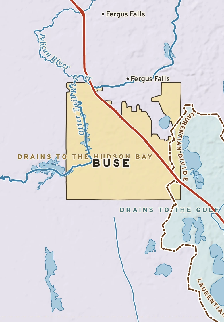 Atlas plate of Buse, Minnesota.