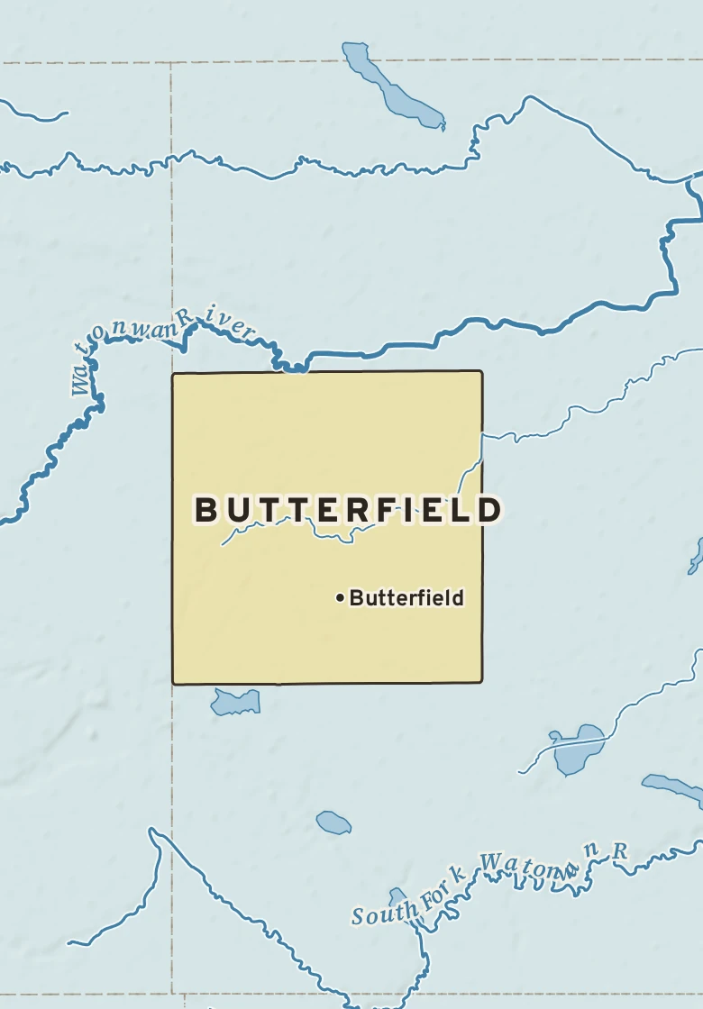 Atlas plate of Butterfield, Minnesota.