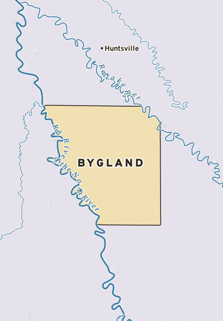 Atlas plate of Bygland, Minnesota.