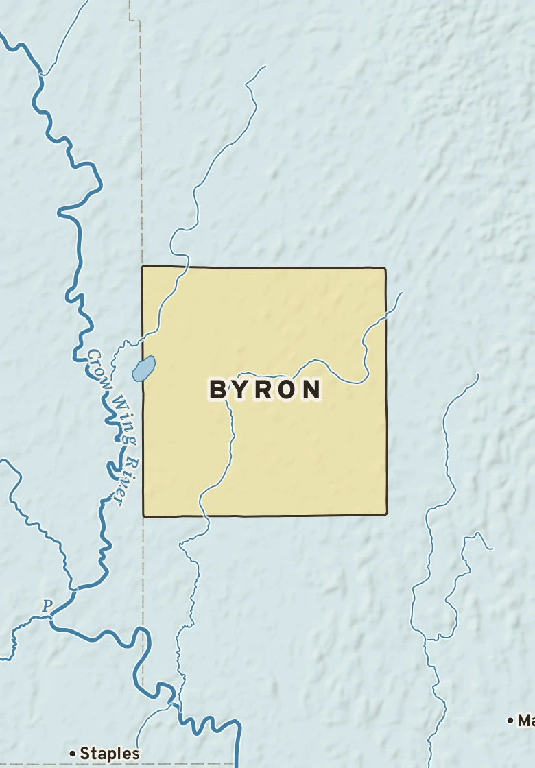 Atlas plate of Byron, Minnesota.