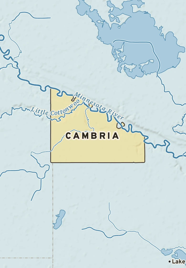 Atlas plate of Cambria, Minnesota.