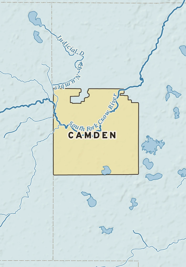 Atlas plate of Camden, Minnesota.