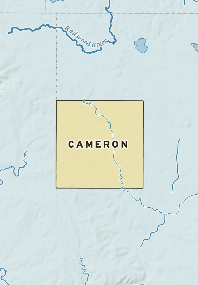 Atlas plate of Cameron, Minnesota.
