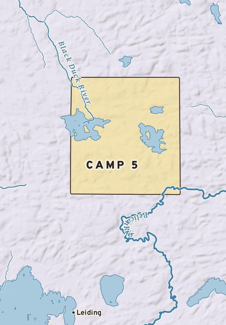 Atlas plate of Camp 5, Minnesota.