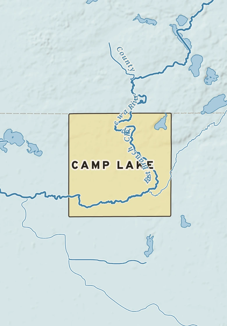 Atlas plate of Camp Lake, Minnesota.