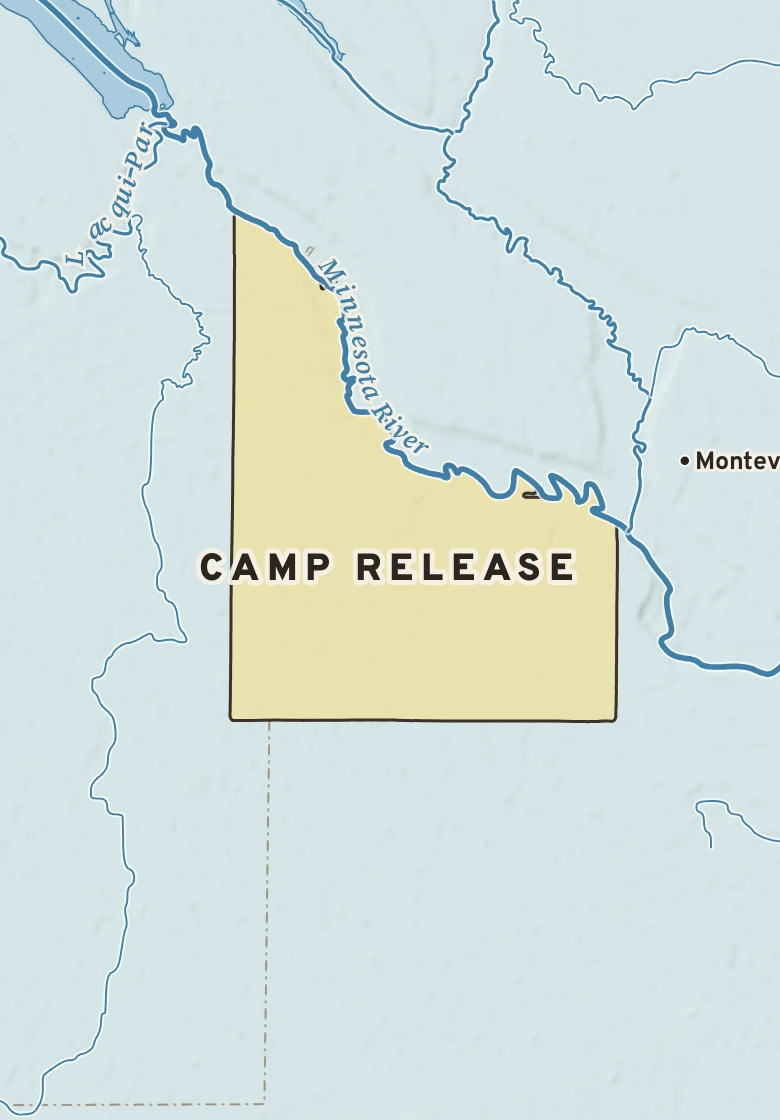 Atlas plate of Camp Release, Minnesota.