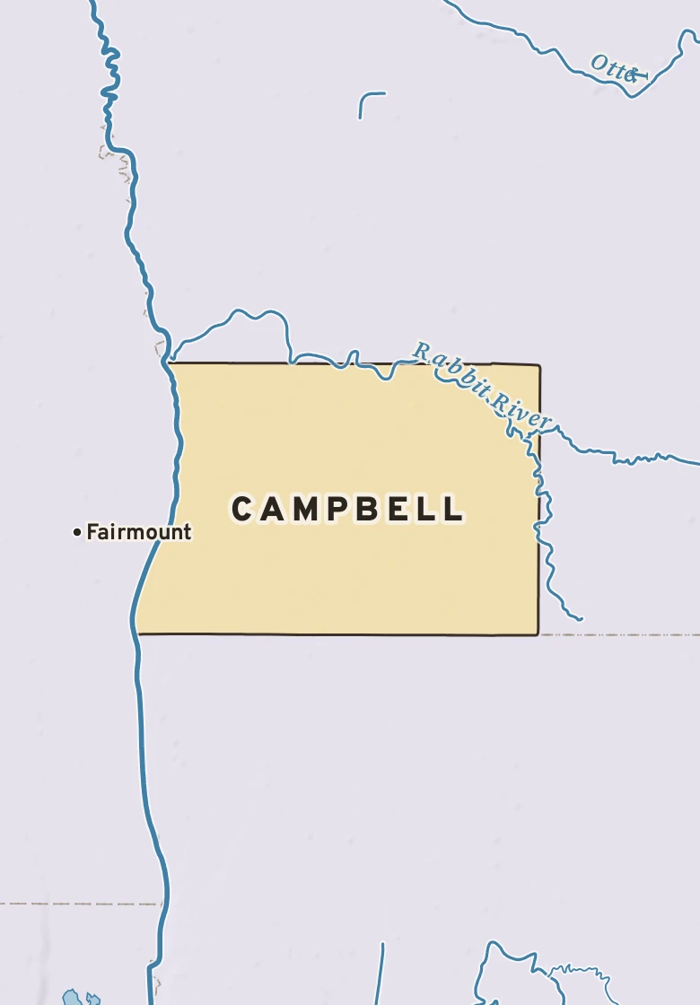 Atlas plate of Campbell, Minnesota.
