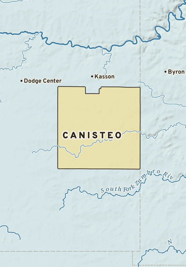 Atlas plate of Canisteo, Minnesota.