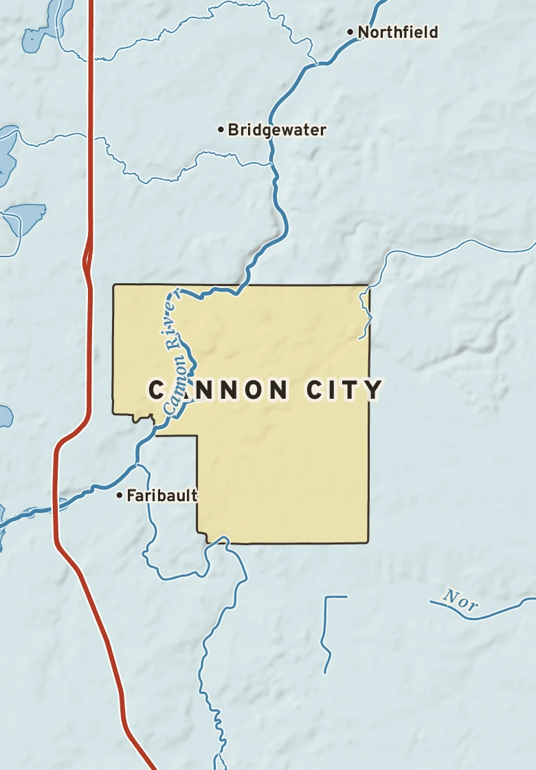 Atlas plate of Cannon City, Minnesota.
