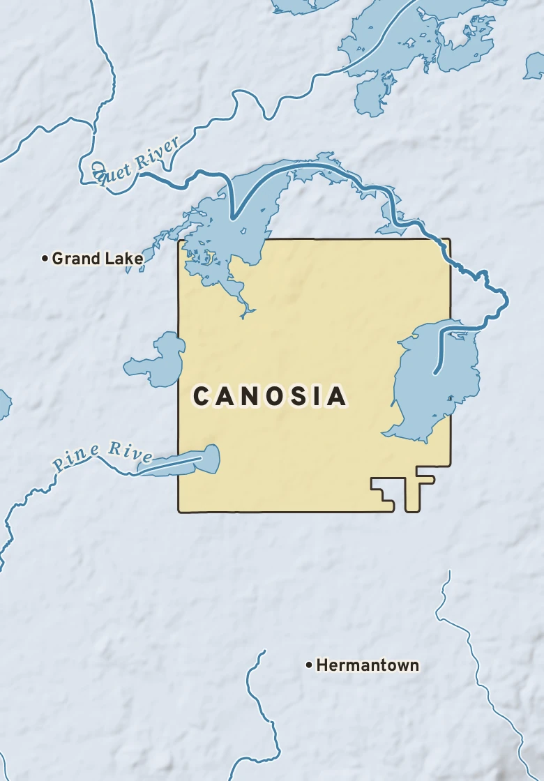 Atlas plate of Canosia, Minnesota.