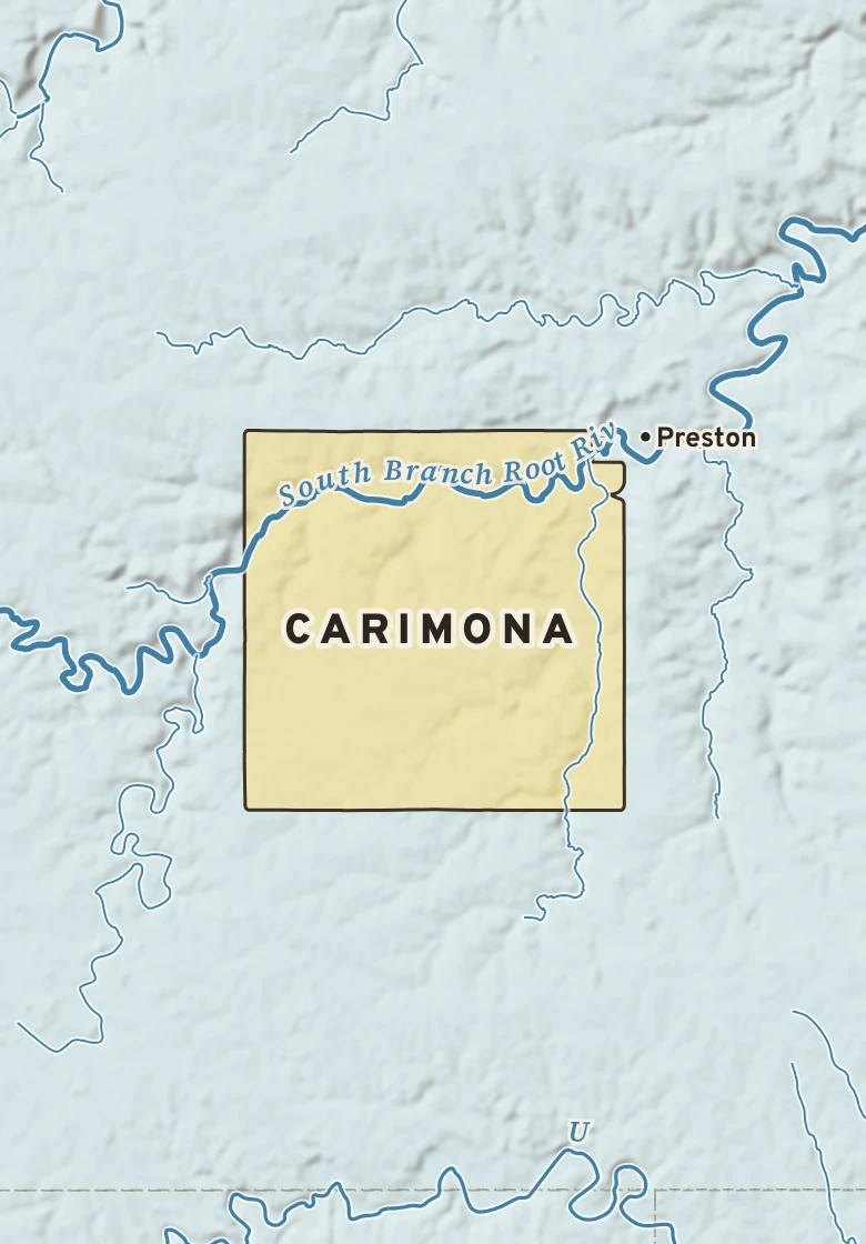 Atlas plate of Carimona, Minnesota.