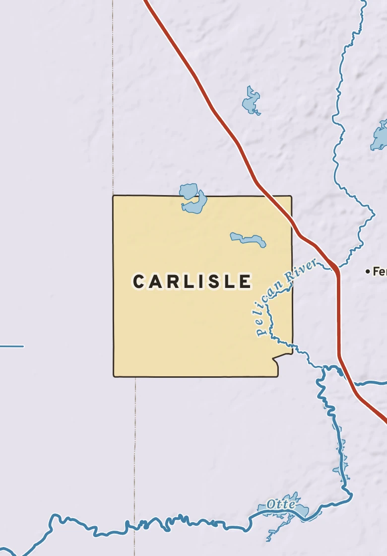 Atlas plate of Carlisle, Minnesota.
