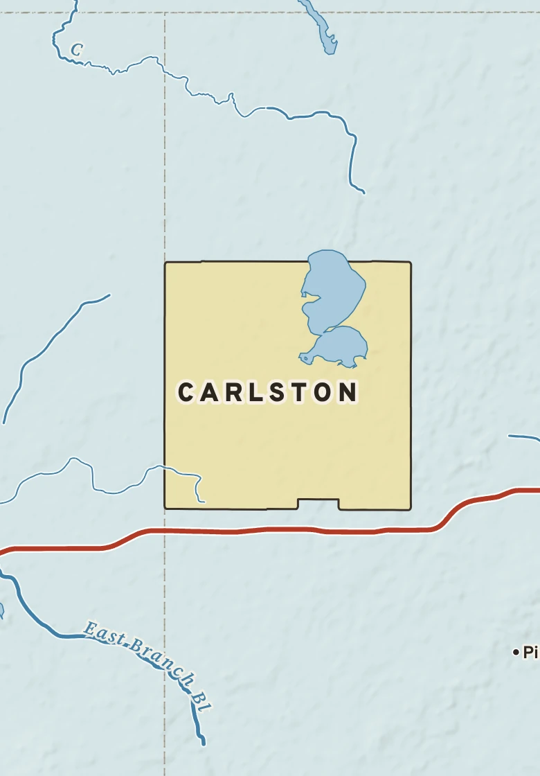 Atlas plate of Carlston, Minnesota.
