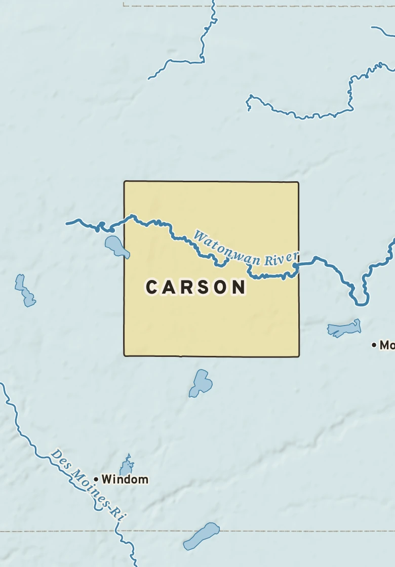 Atlas plate of Carson, Minnesota.