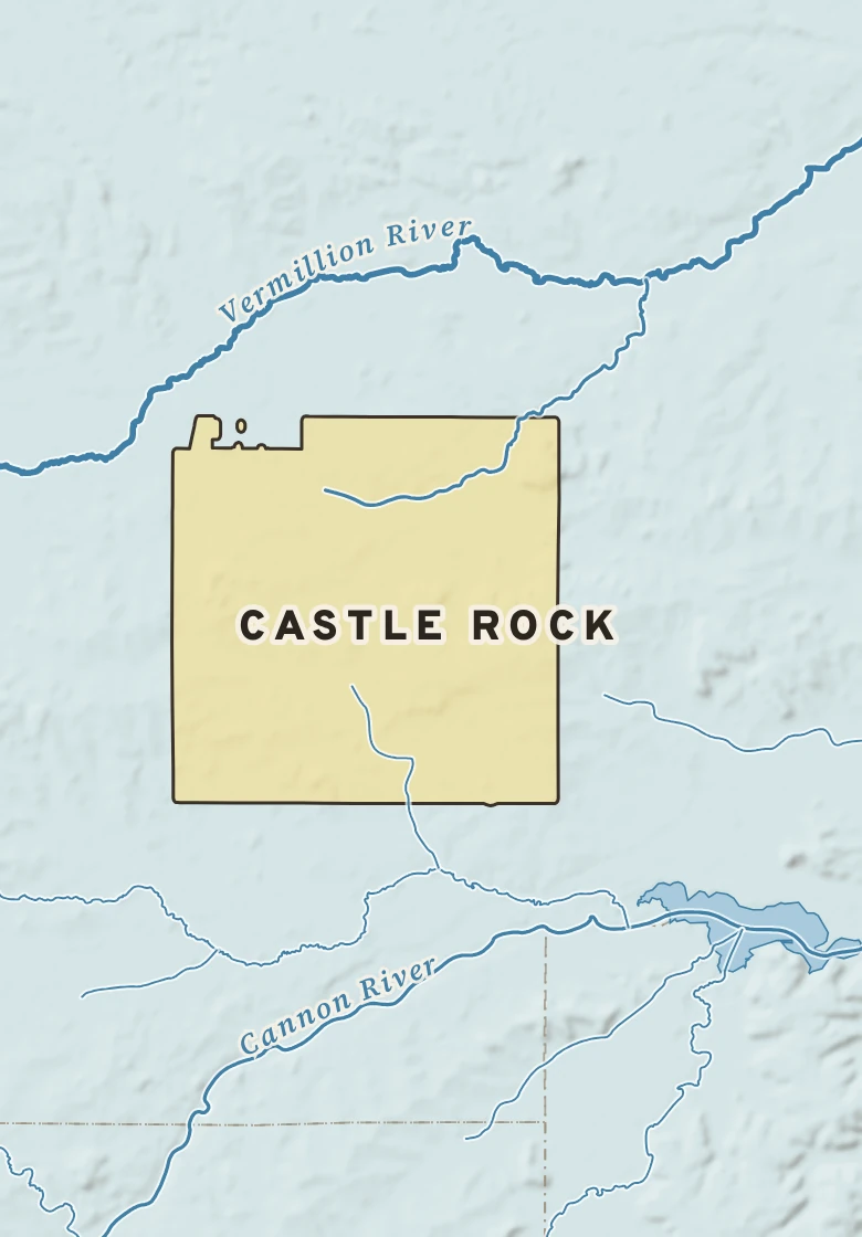 Atlas plate of Castle Rock, Minnesota.