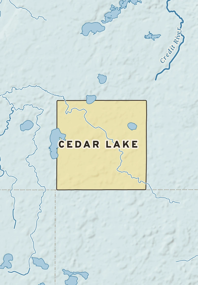 Atlas plate of Cedar Lake, Minnesota.