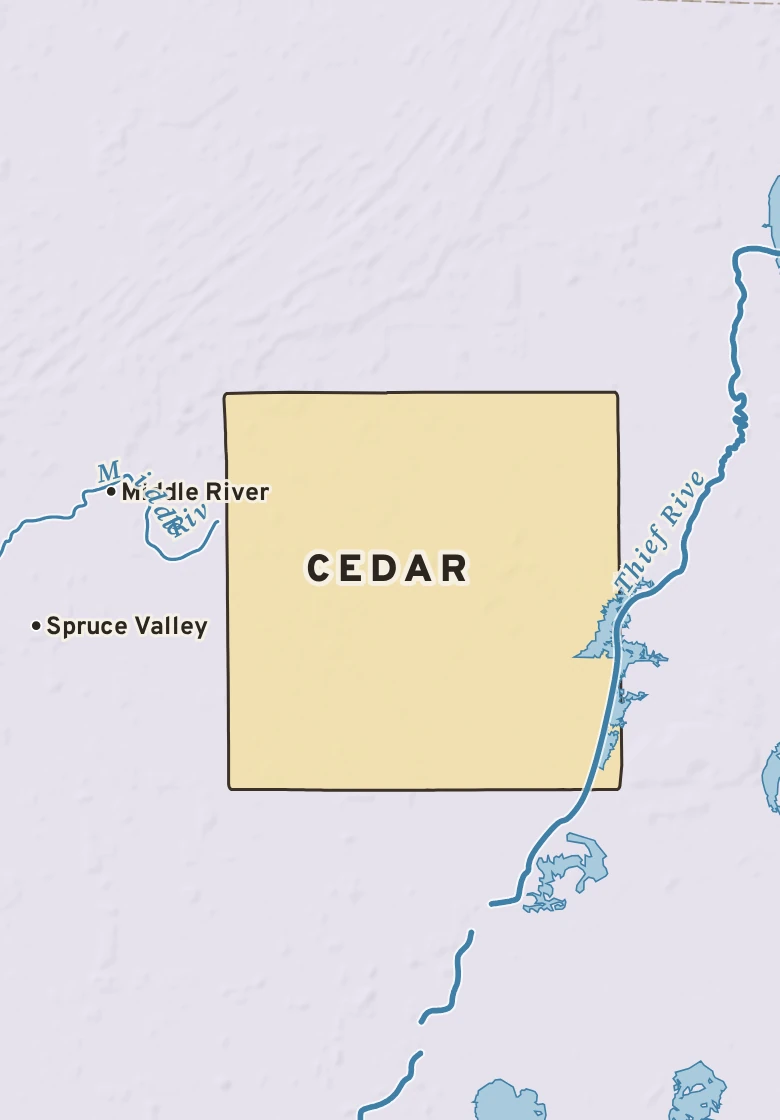 Atlas plate of Cedar, Minnesota.