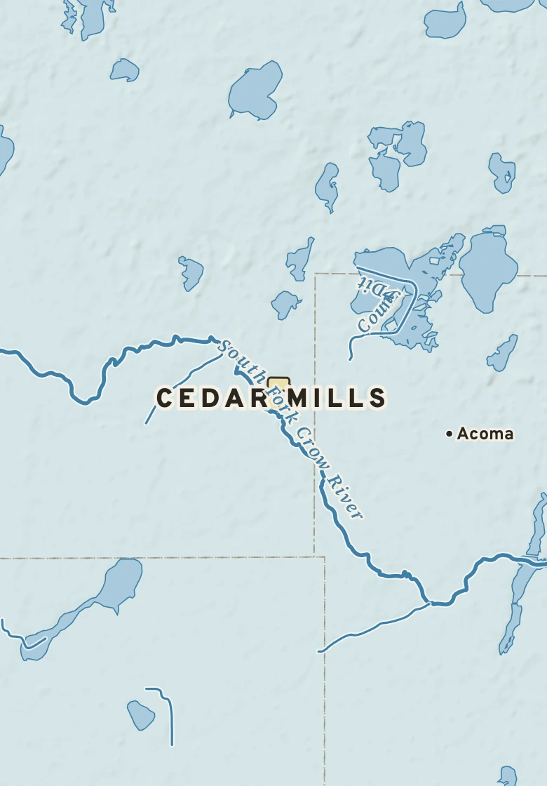 Atlas plate of Cedar Mills, Minnesota.