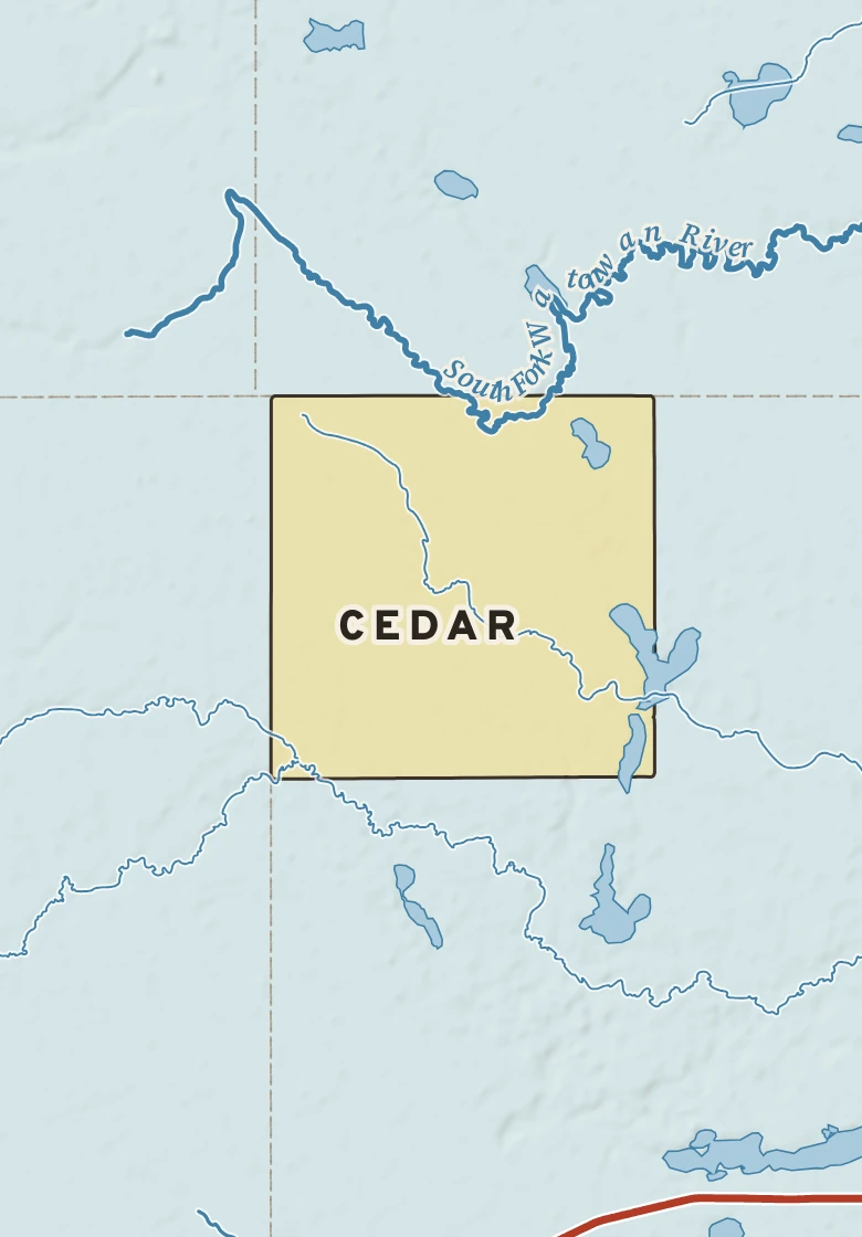 Atlas plate of Cedar, Minnesota.