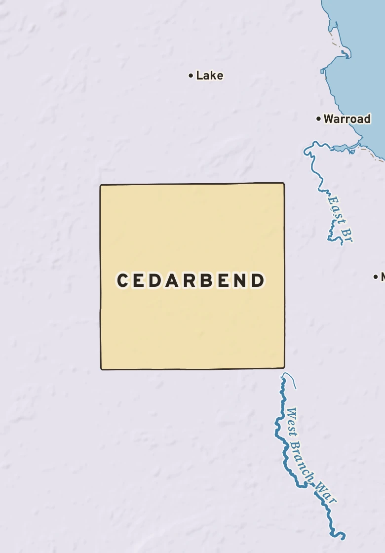 Atlas plate of Cedarbend, Minnesota.