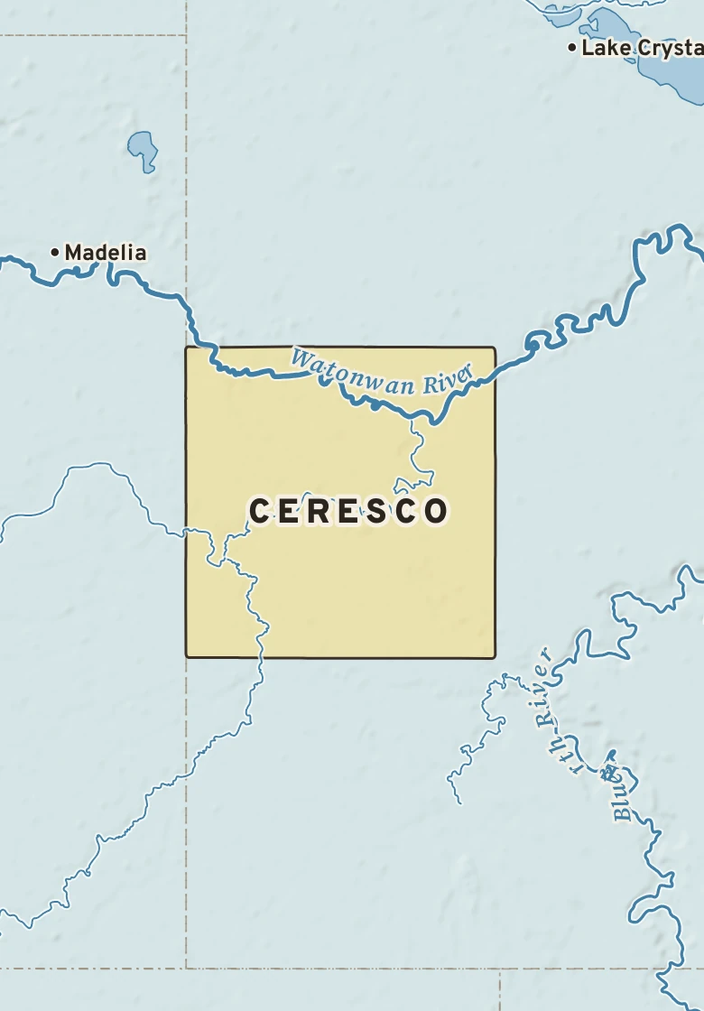 Atlas plate of Ceresco, Minnesota.